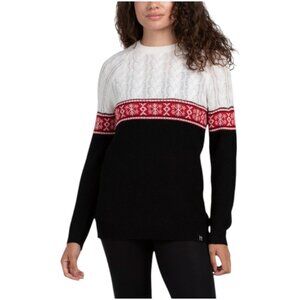 NEVE DESIGNS Brynn Cable Knit Crew Neck Sweater